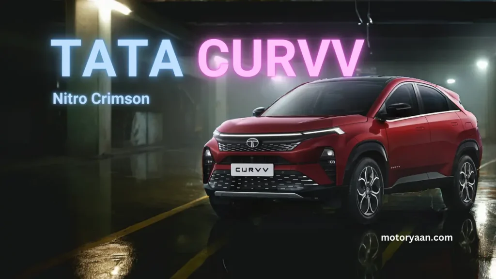 Tata CURVV colour option Nitro Crimson