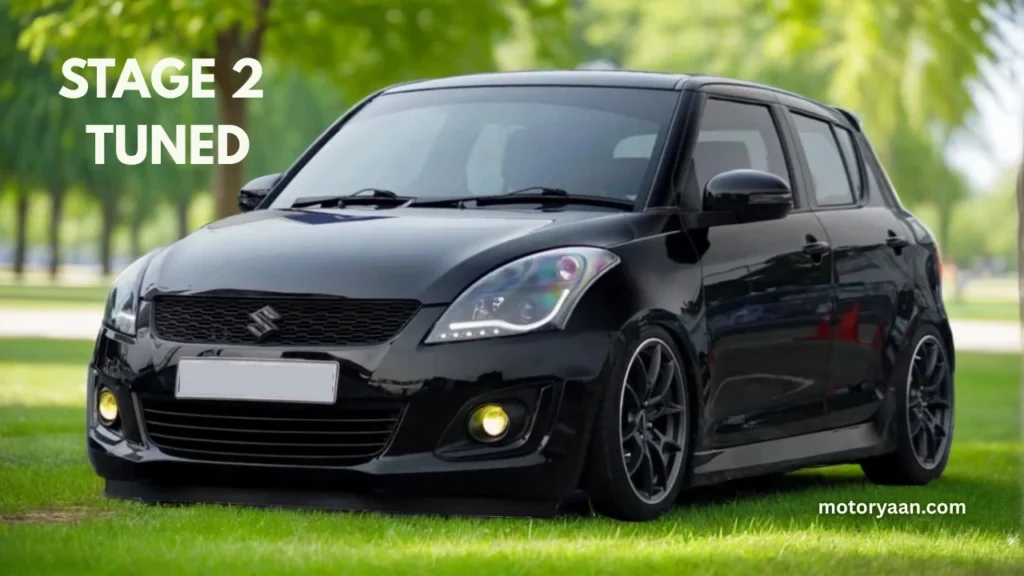 Modified Suzuki Swift with Stage 2 Tune and Air Suspension