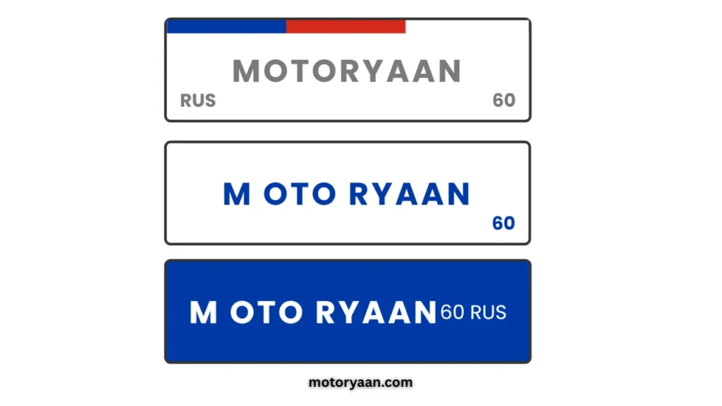 Russian Number Plate Generator