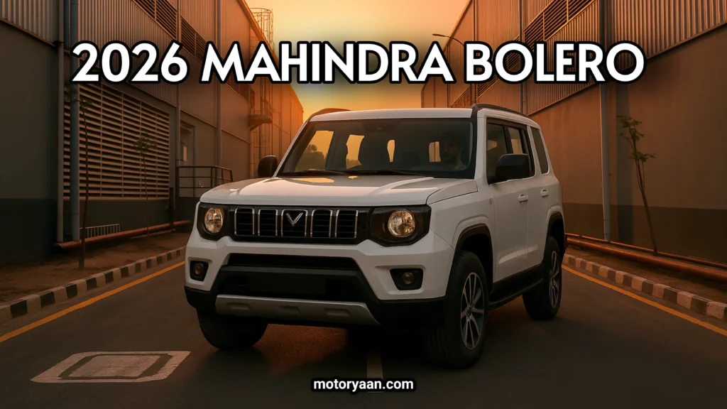 2026 Mahindra Bolero AI Generated Image – Front and Side Profile with Upright SUV Design