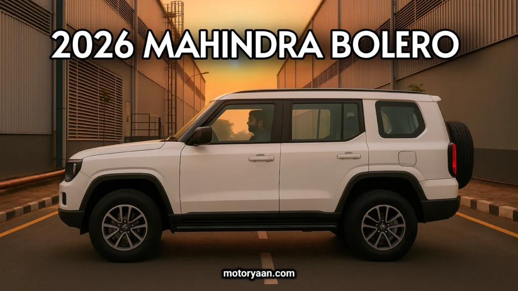 2026 Mahindra Bolero AI Generated Image – Side Profile with Rugged SUV Design and High Ground Clearance