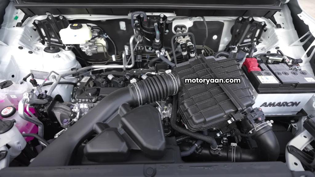 2025 Toyota Innova Hycross Exclusive Edition engine bay with 2.0L hybrid powertrain layout