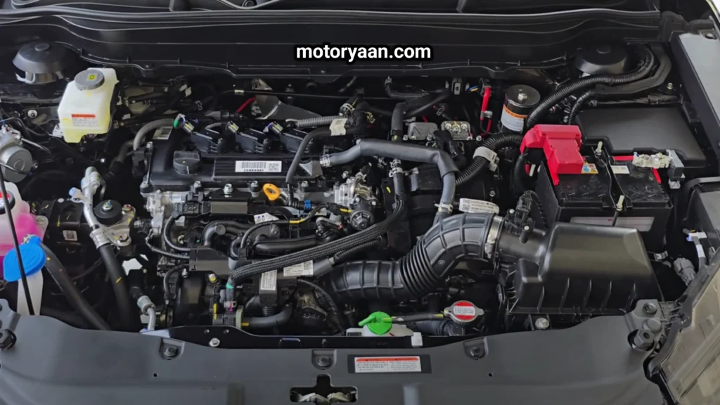 2025 Toyota Urban Cruiser Hyryder V Hybrid engine bay with 1.5L TNGA strong hybrid system