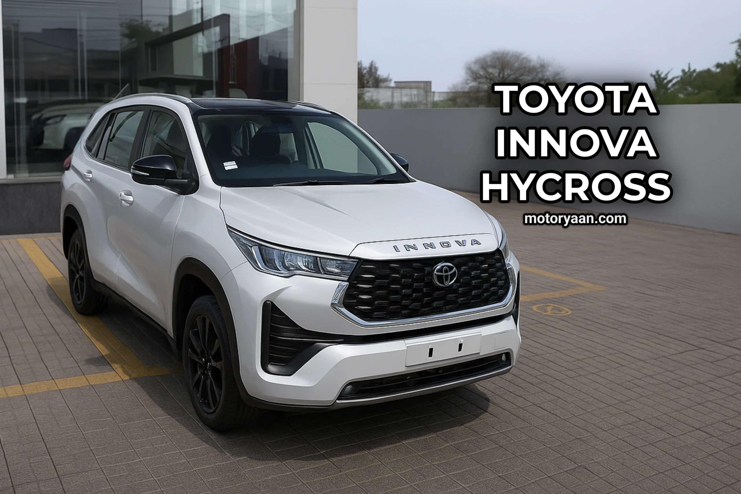 Toyota Innova Hycross front and side profile image