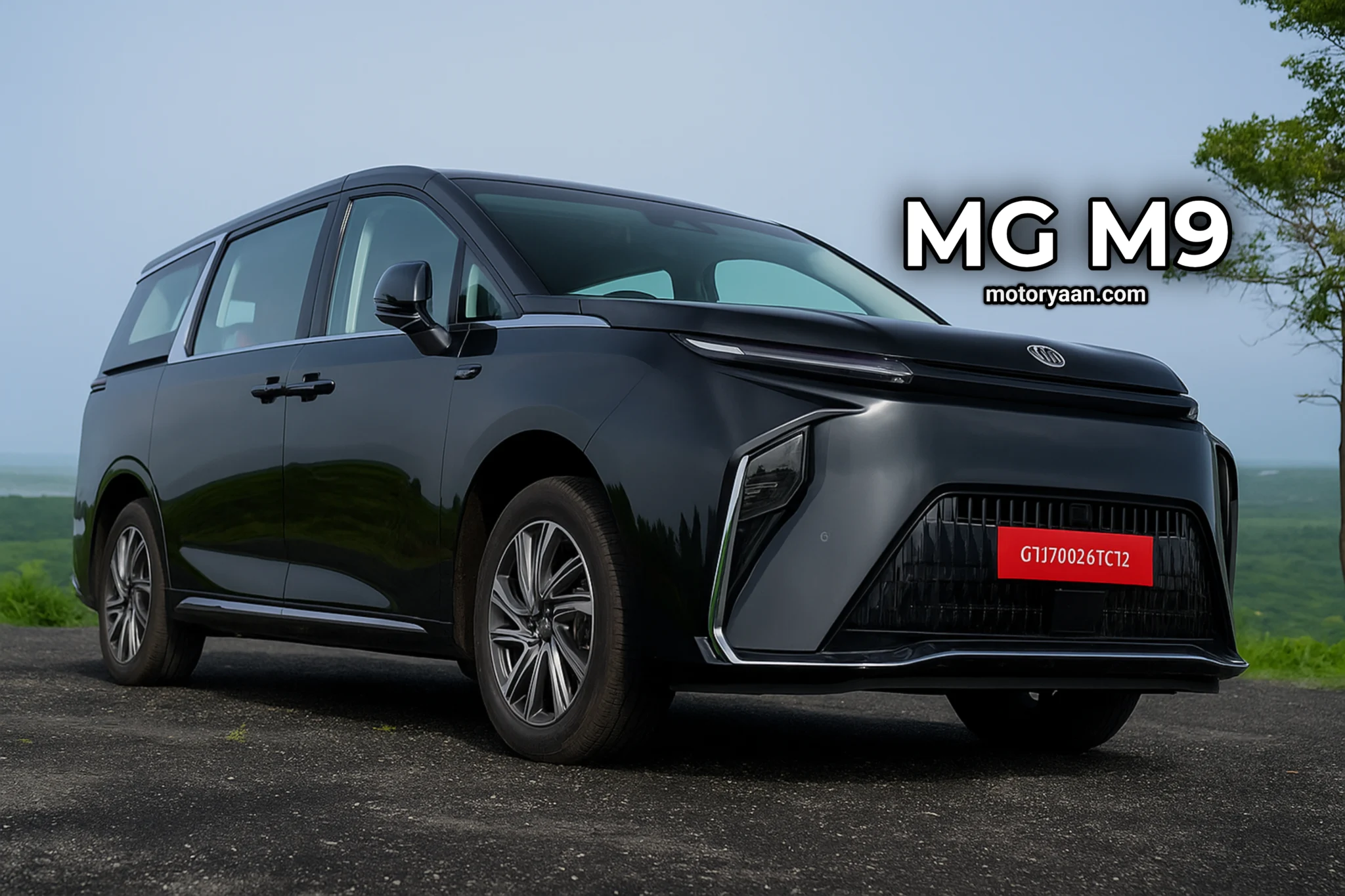 MG M9 Launch front and side profile view