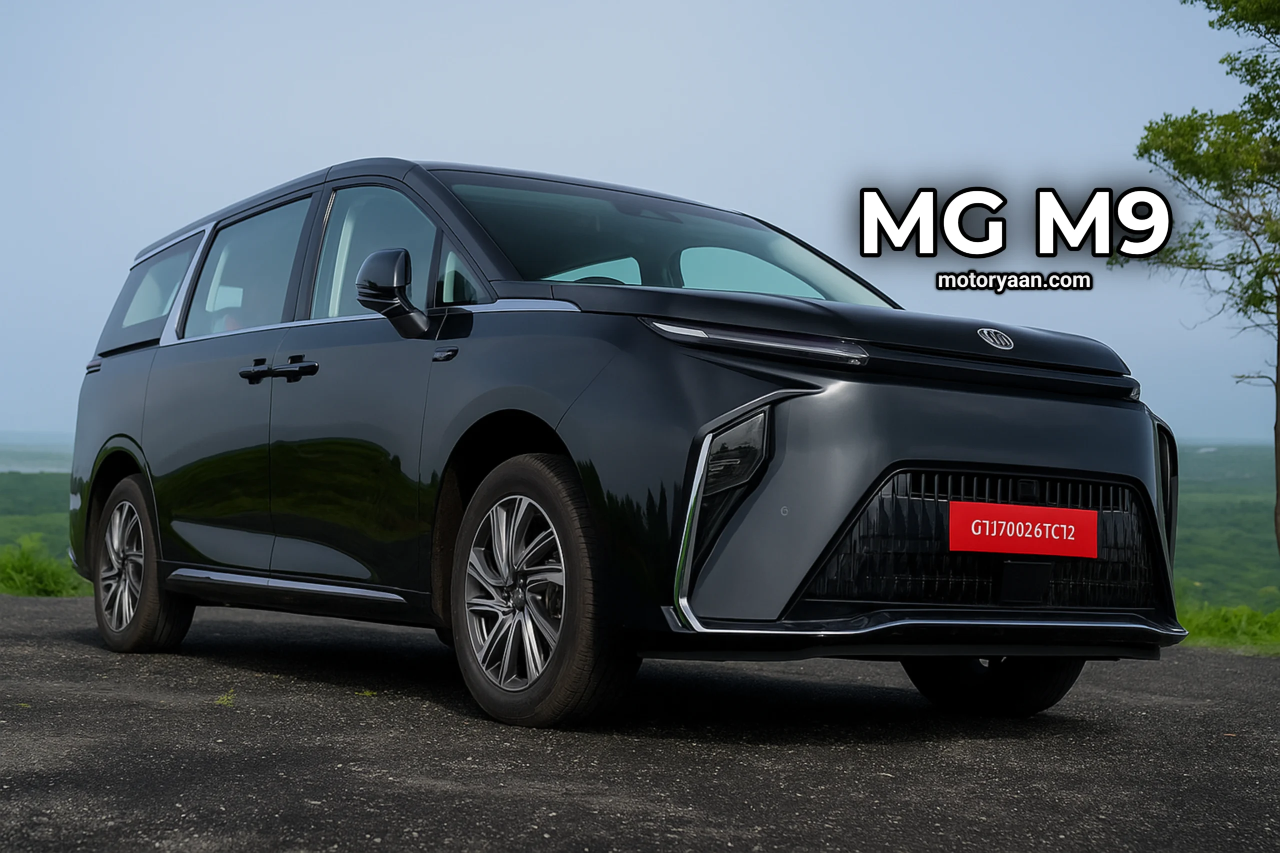 MG M9 Launch front and side profile view