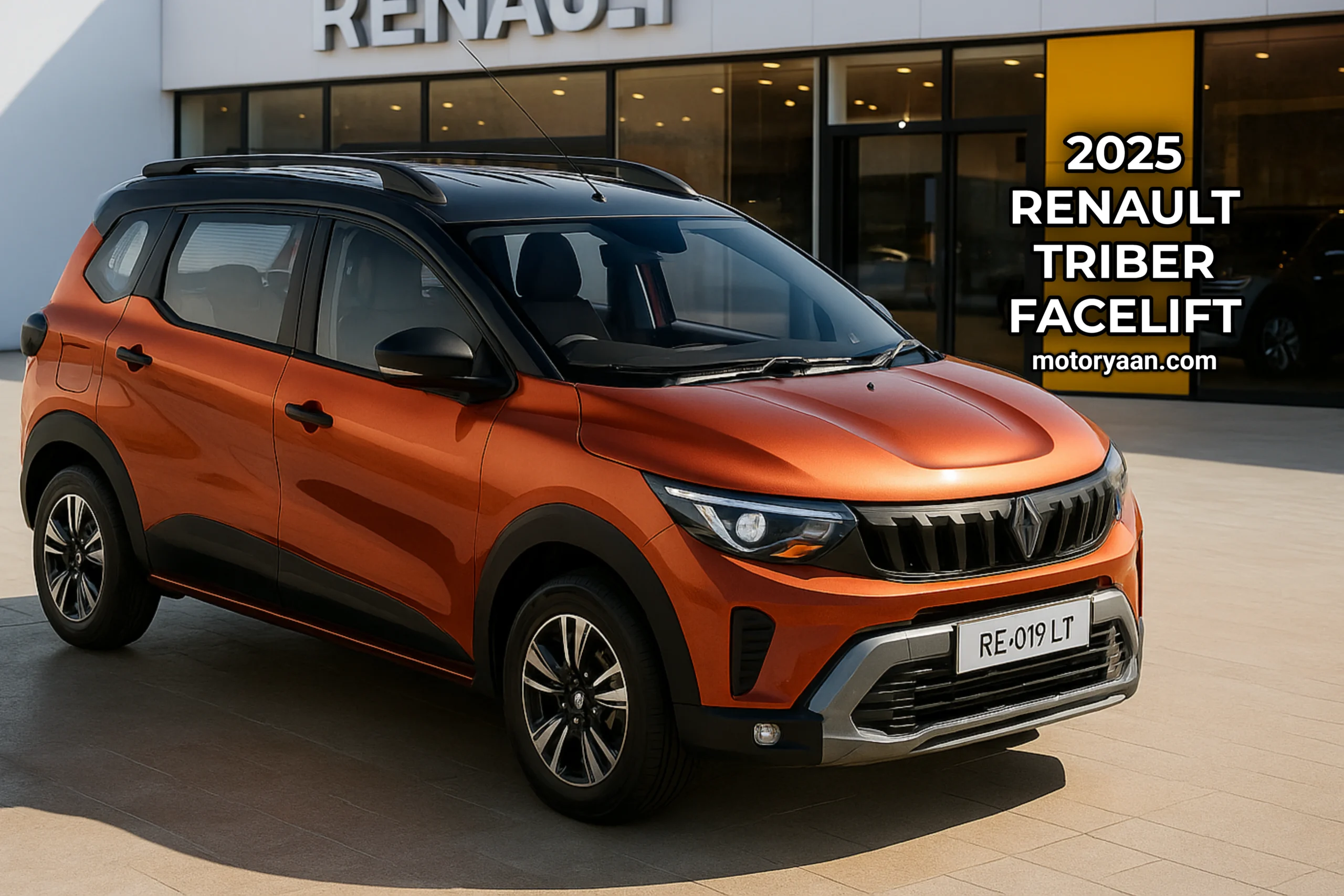 2025 Renault Triber Facelift front and side profile view