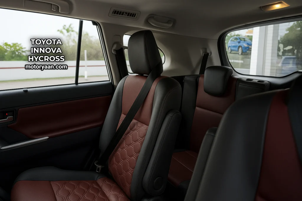 Toyota Innova Hycross second row captain seats with ottoman