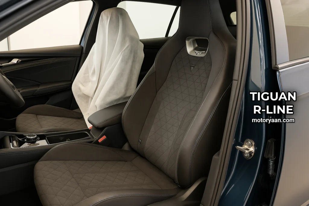 Volkswagen Tiguan R-Line front seats with ventilated and massage functionality