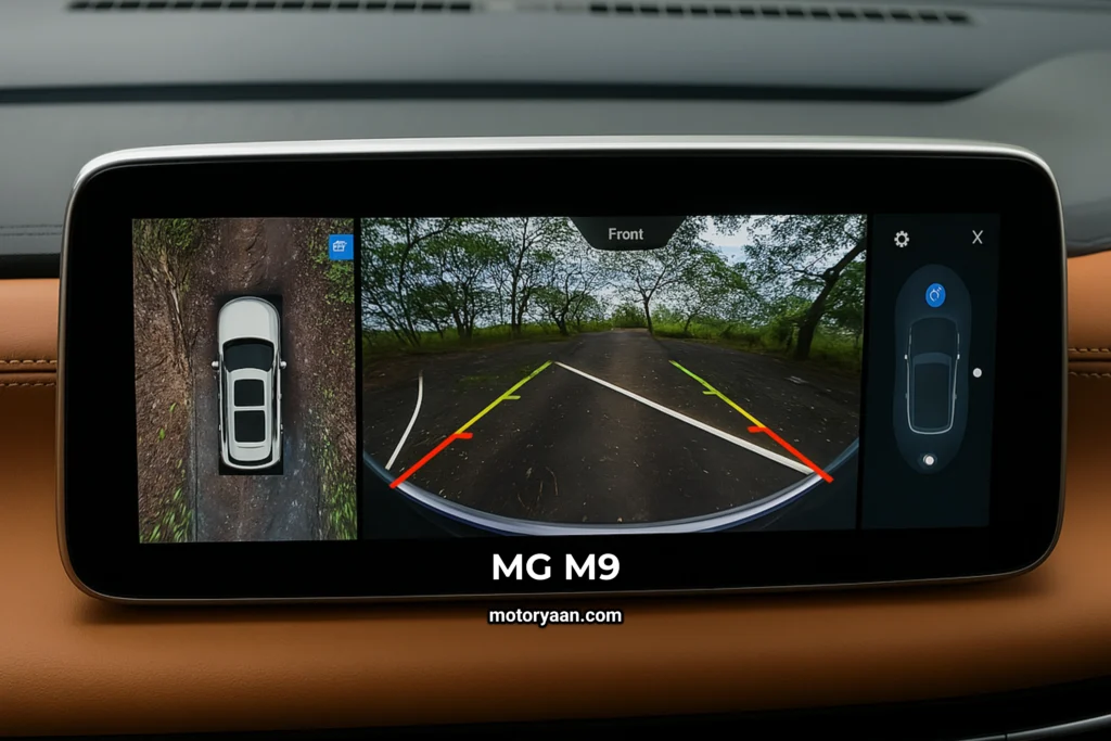 MG M9 Launch touchscreen infotainment system