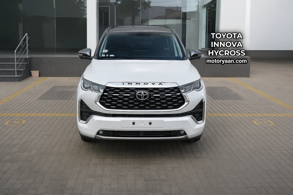 Toyota Innova Hycross front profile SUV styling