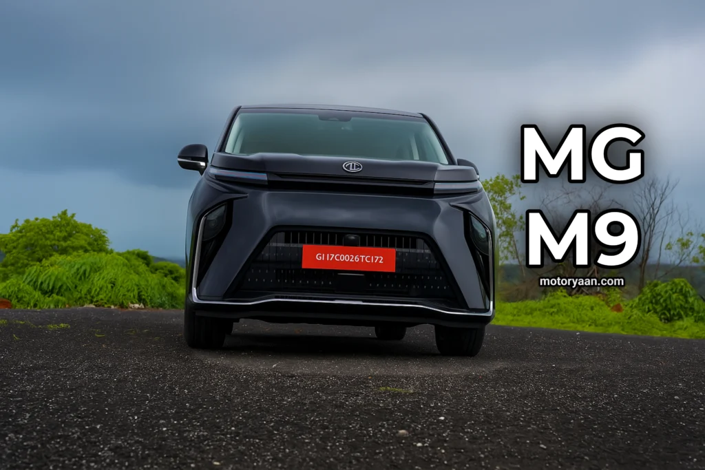 MG M9 Launch front profile view