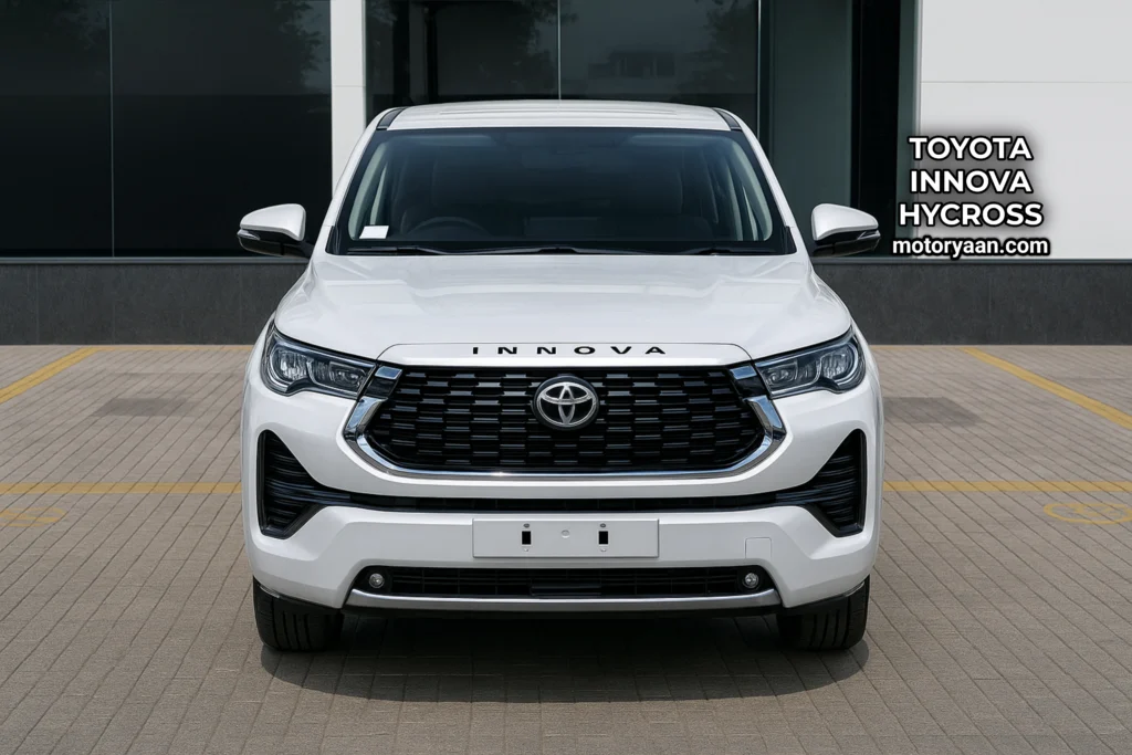 Toyota Innova Hycross front design view