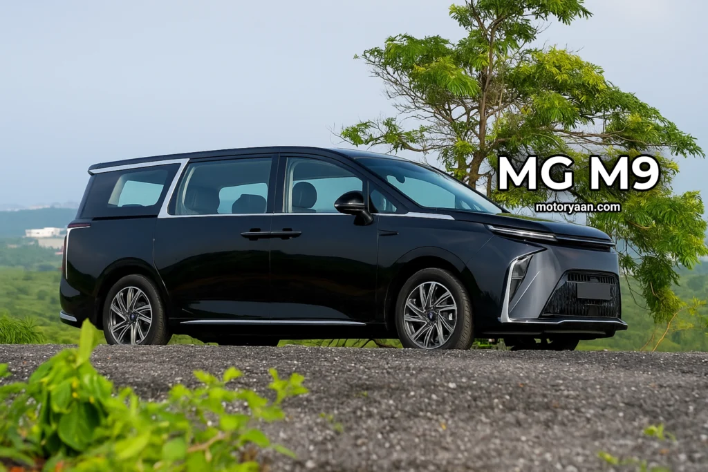 MG M9 Launch front and side profile with 430 Magic Card
