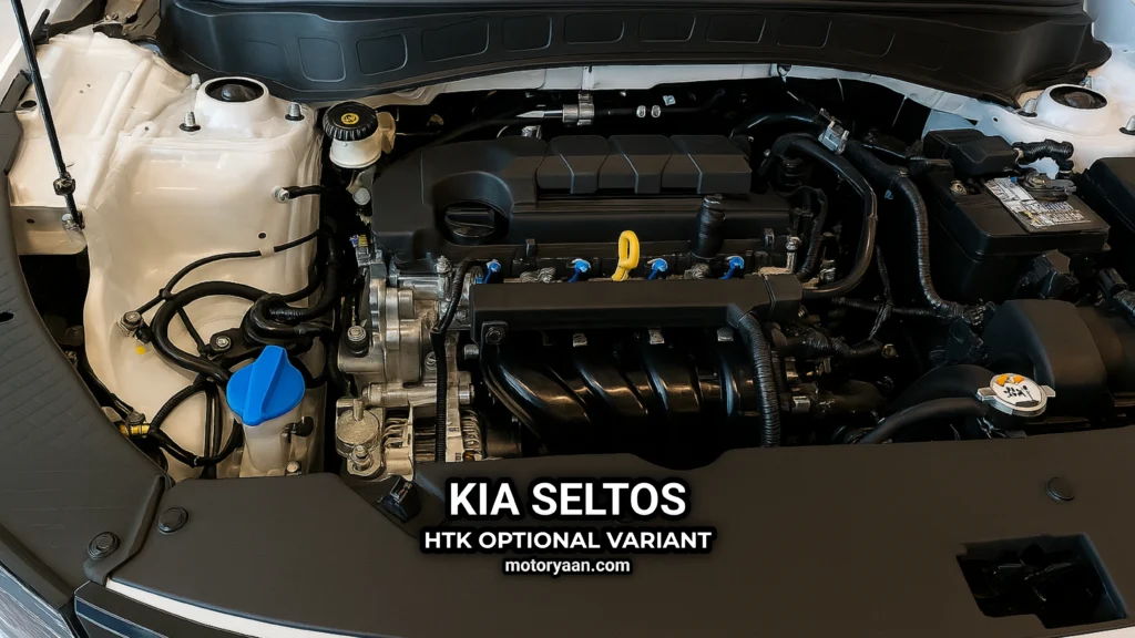 Kia Seltos HTK Optional Variant 1.5L petrol engine bay layout