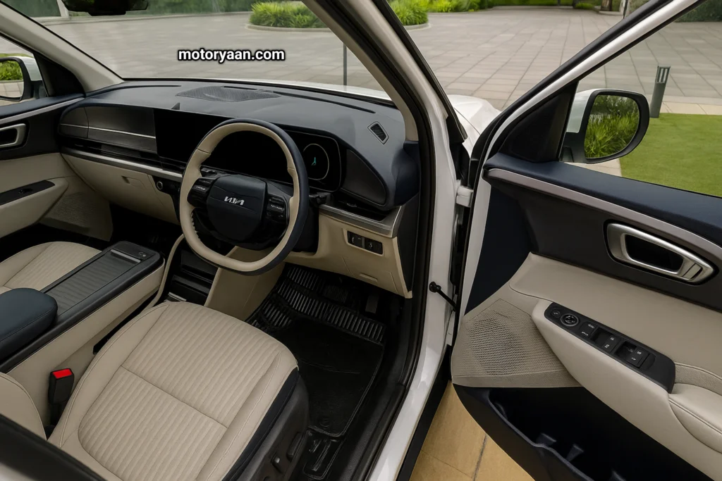 Kia Clavis EV full front interior view