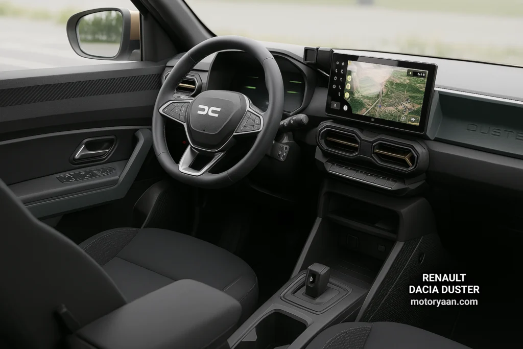 Renault Duster full front cabin including dashboard and seats