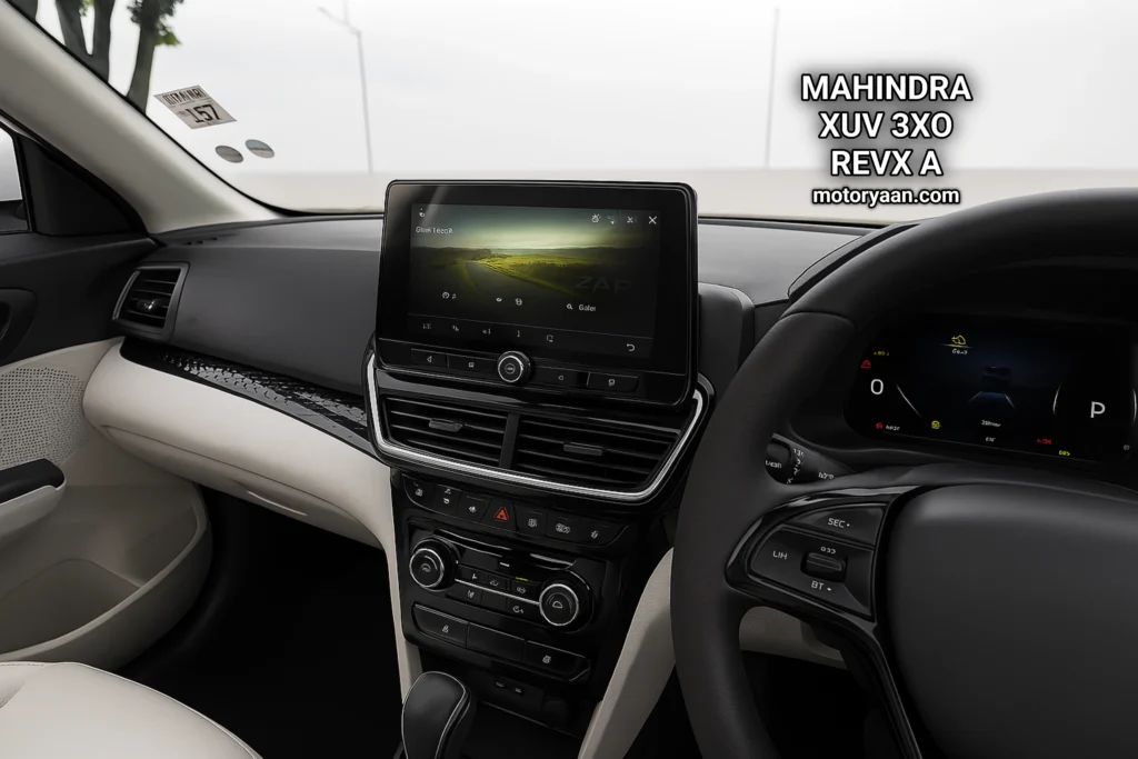 Mahindra XUV300 REVX-A 10.25-inch digital instrument cluster
