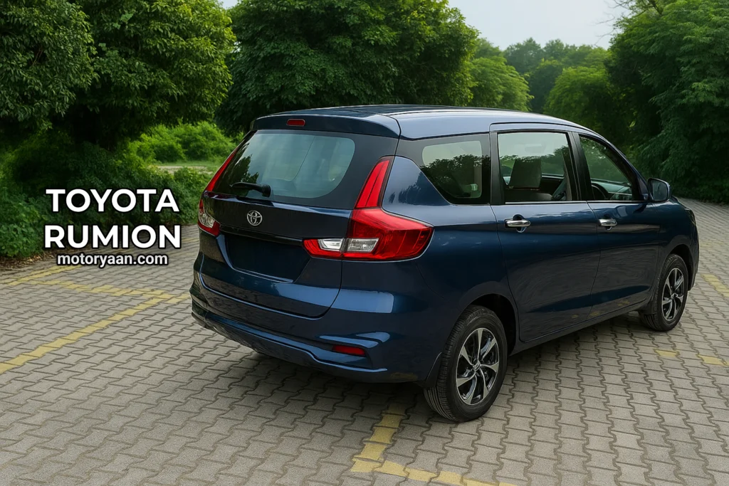 Toyota Rumion Rear and Side Exterior