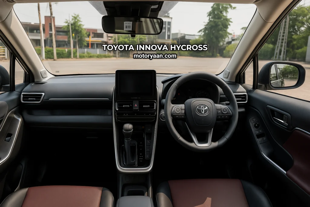 Toyota Innova Hycross front interior dashboard view