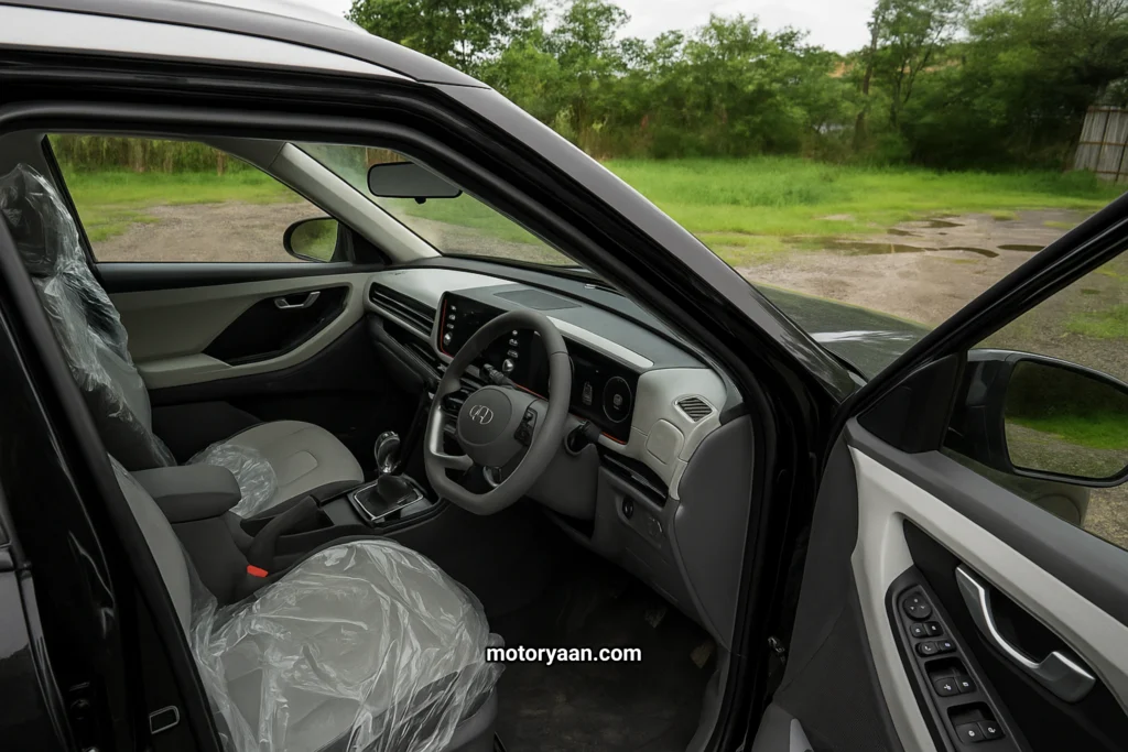 Hyundai Creta S Optional Variant complete front interior with dashboard and front seats