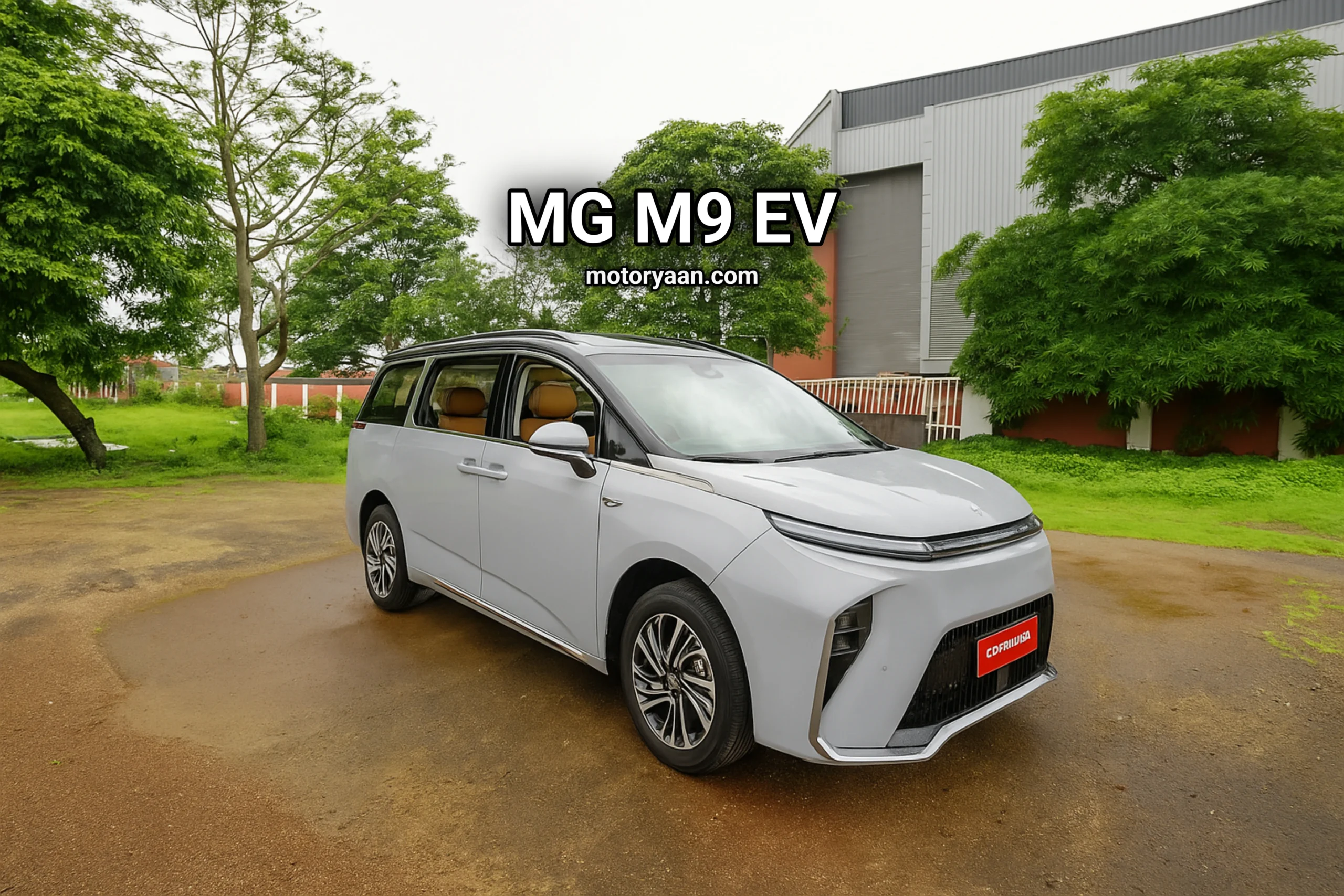 MG M9 EV front and side profile from another angle