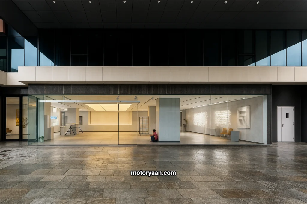 Tesla Delhi Aerocity Showroom under construction expected launch in August 2025
