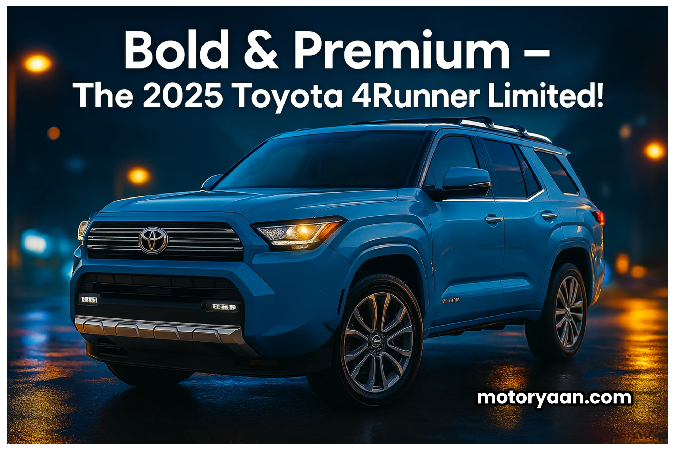 2025 Toyota 4Runner Limited front and side profile design