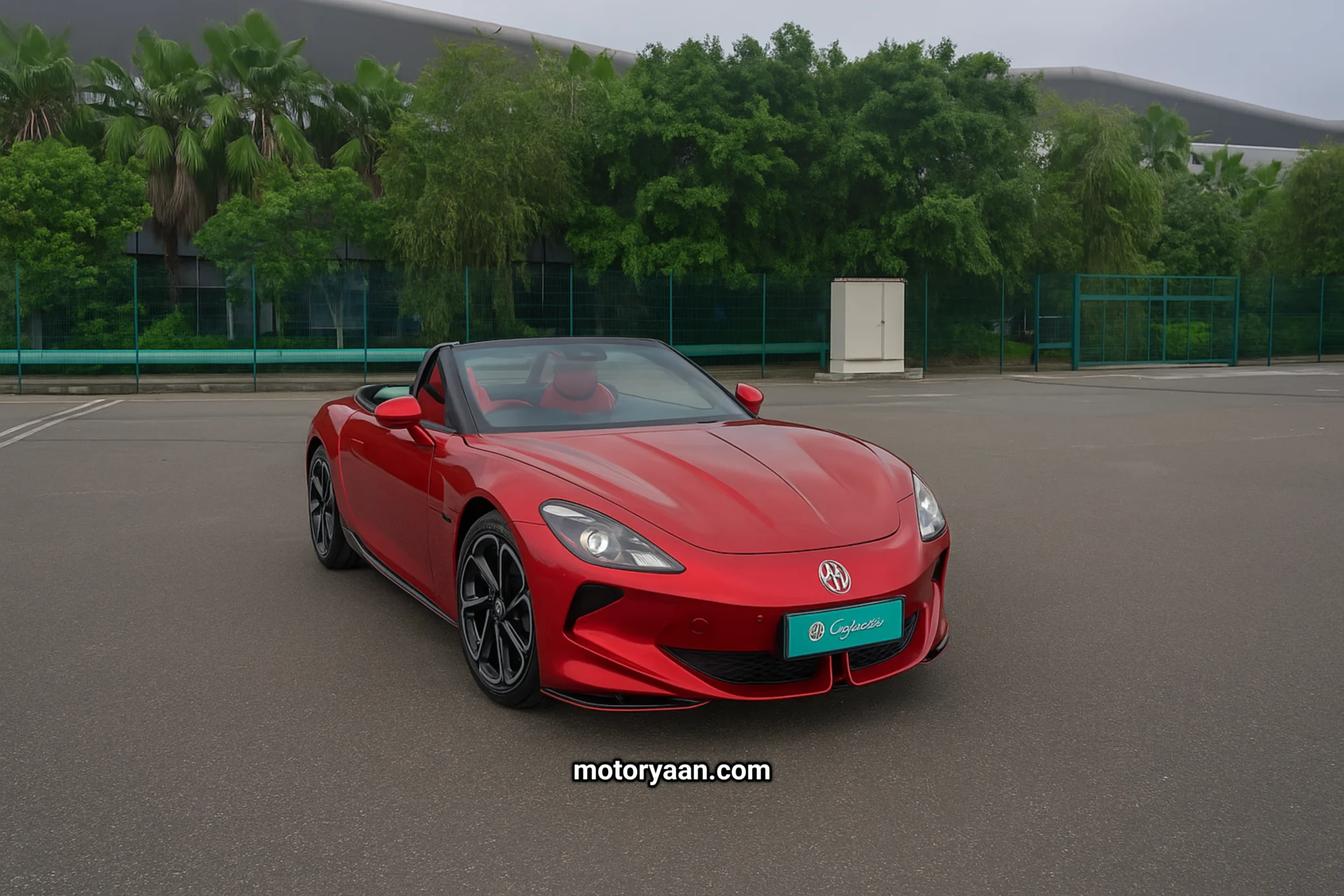 MG Cyberster front and side profile showcasing LED headlights and alloy wheels