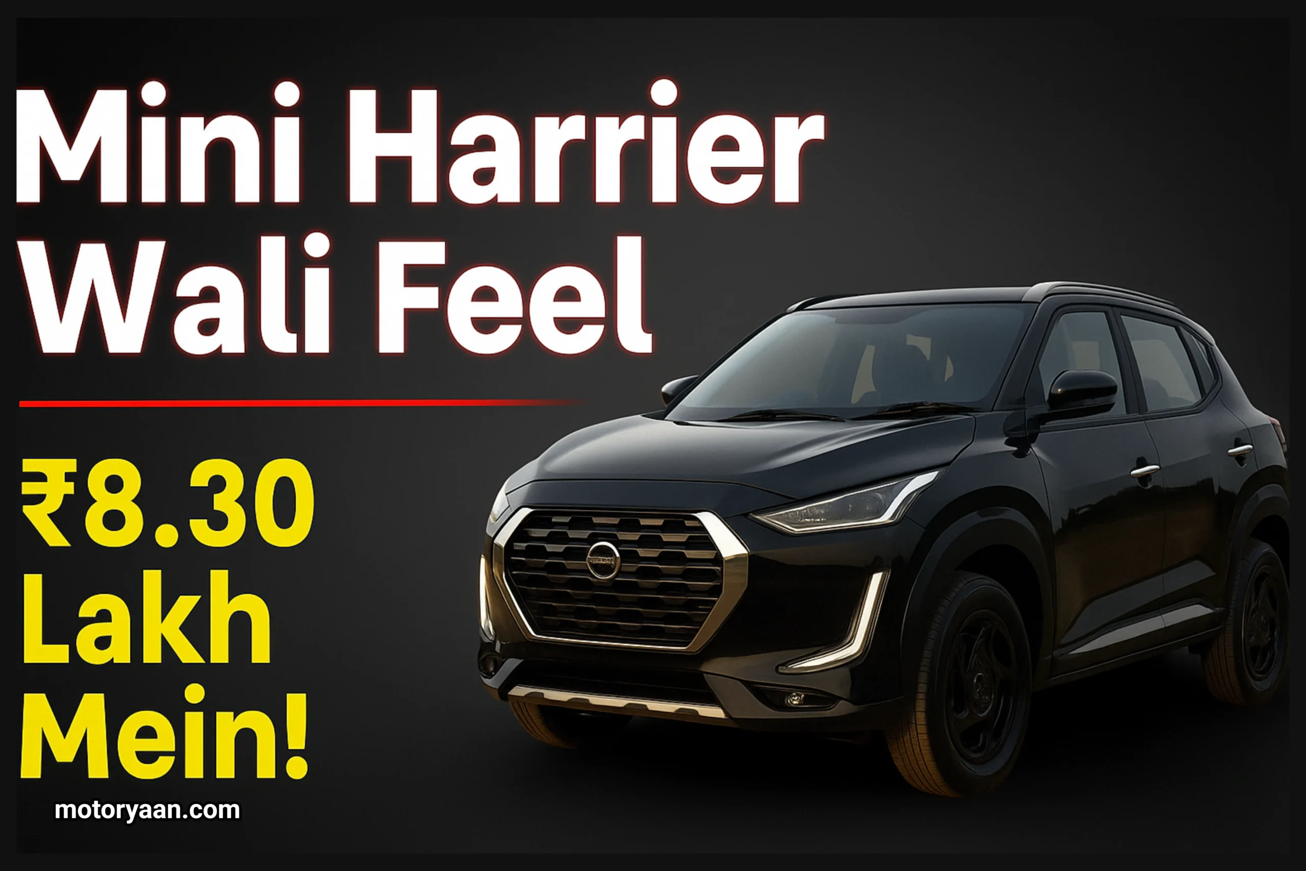 Nissan Magnite Kuro Edition YouTube Thumbnail Featuring Bold Styling