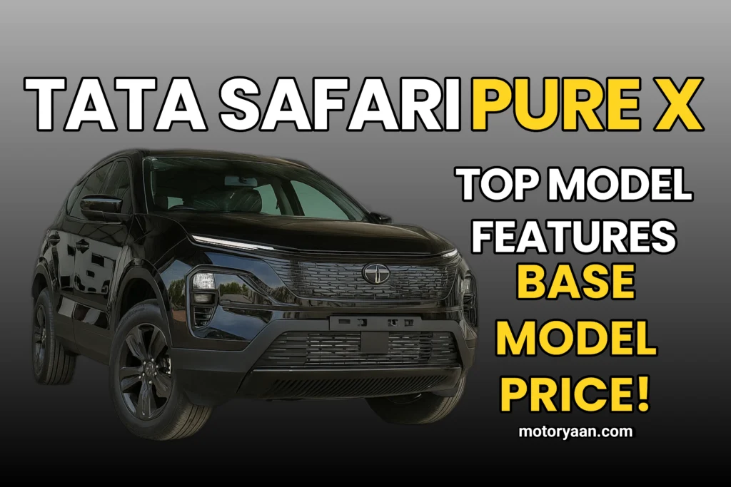 Tata Safari Pure X front and side profile thumbnail image