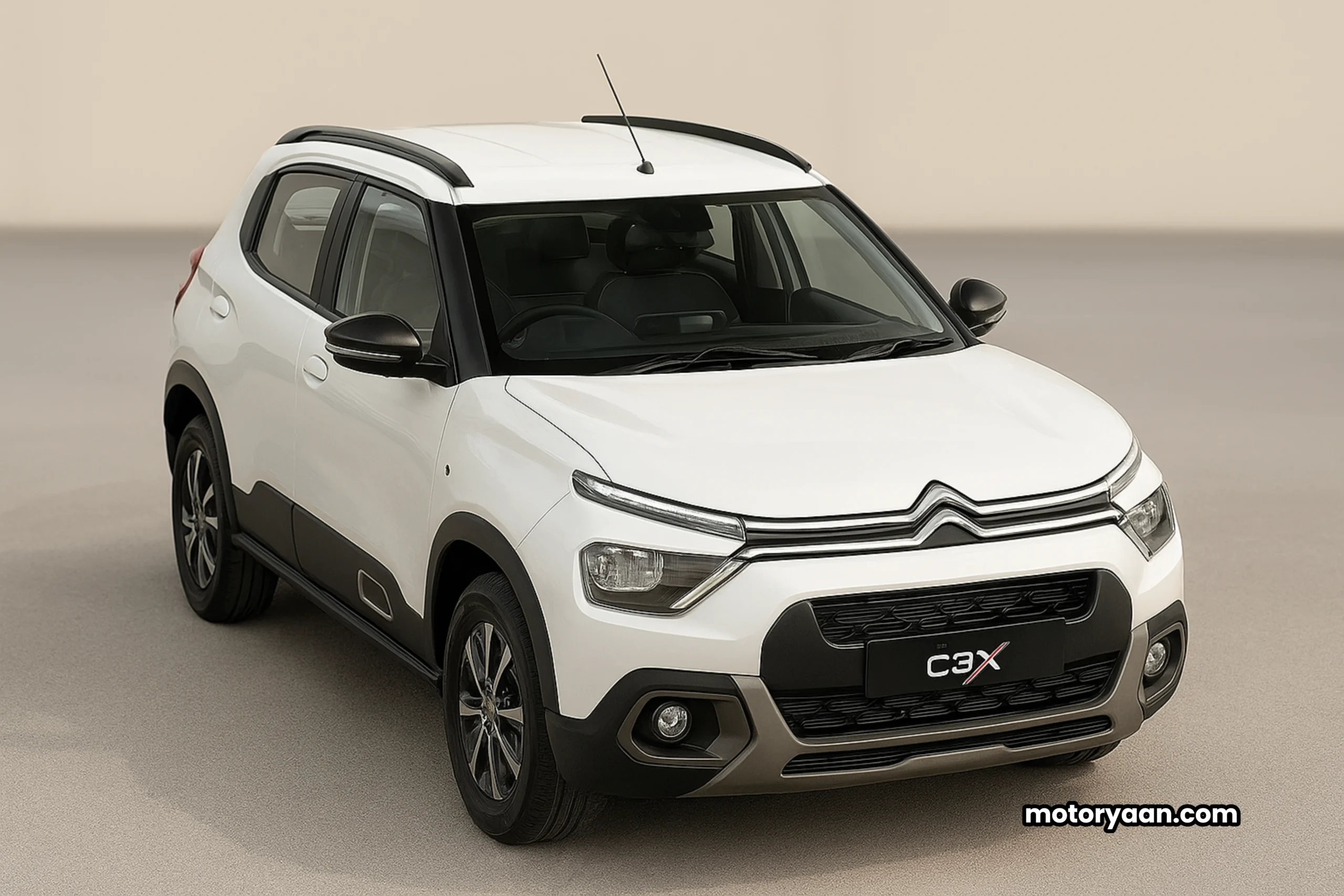 2025 Citroen C3X front and side profile showcasing bold design and SUV-coupe styling