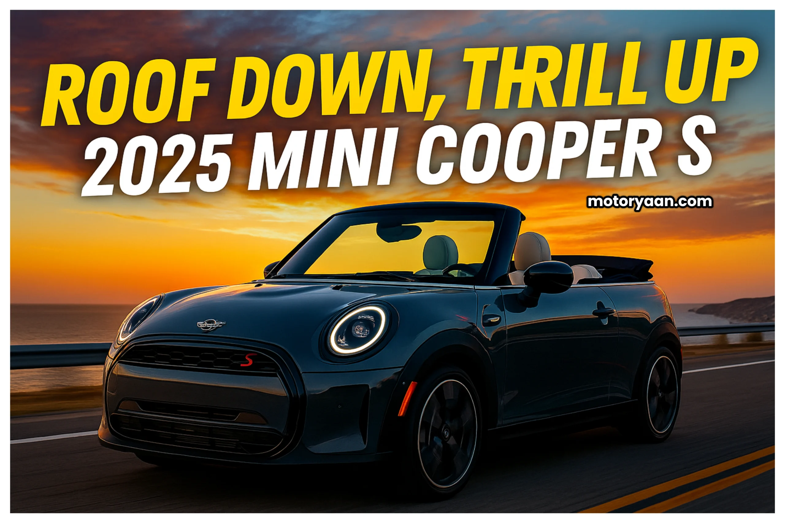 2025 MINI Cooper S Convertible front and side profile view