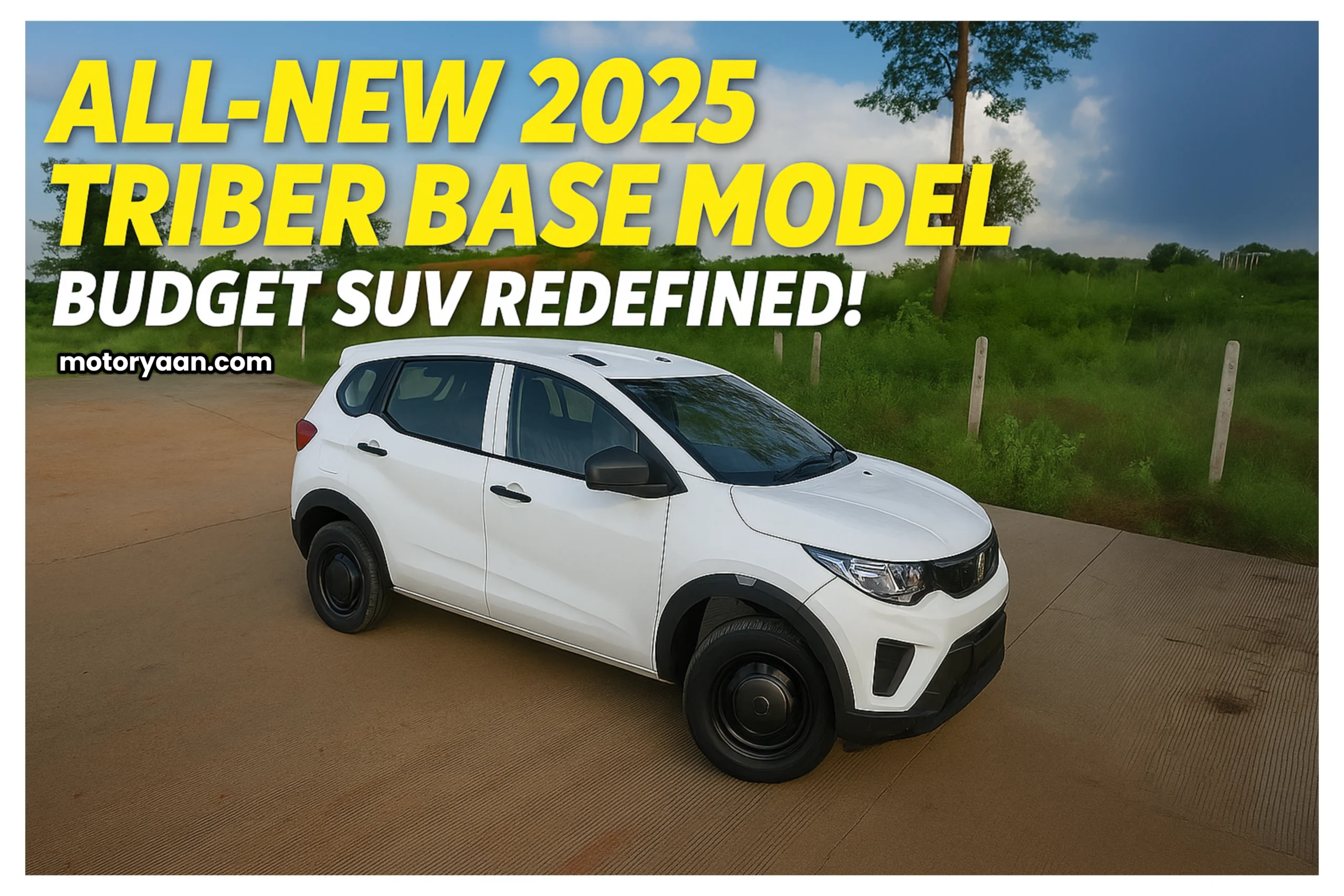 2025 Renault Triber Base Model front and side profile design