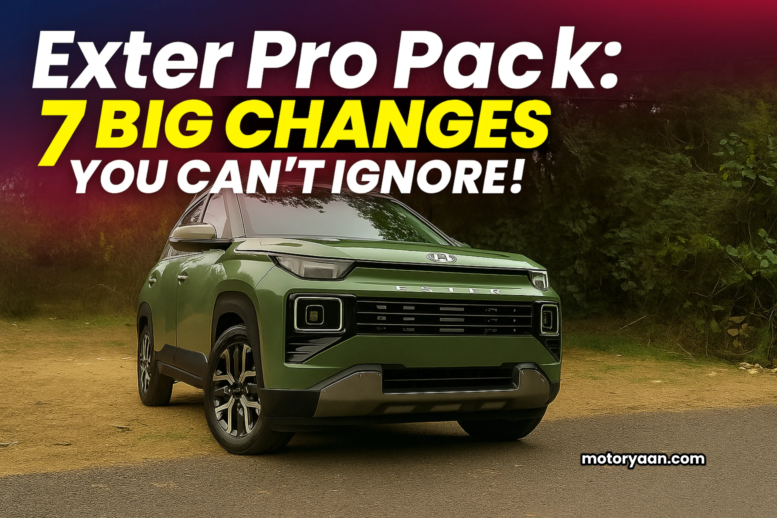 Hyundai Exter Pro Pack front and side profile with updated design