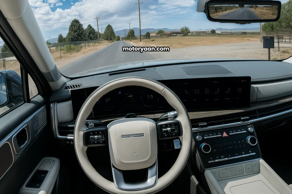 2025 Hyundai Santa Fe Hybrid full front interior view