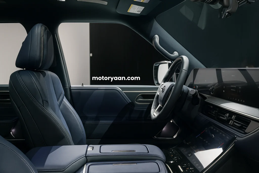 2026 Infiniti QX80 Sport front interior layout