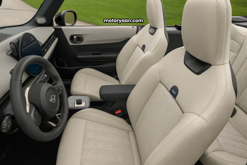 2025 MINI Cooper S Convertible dashboard and front seats