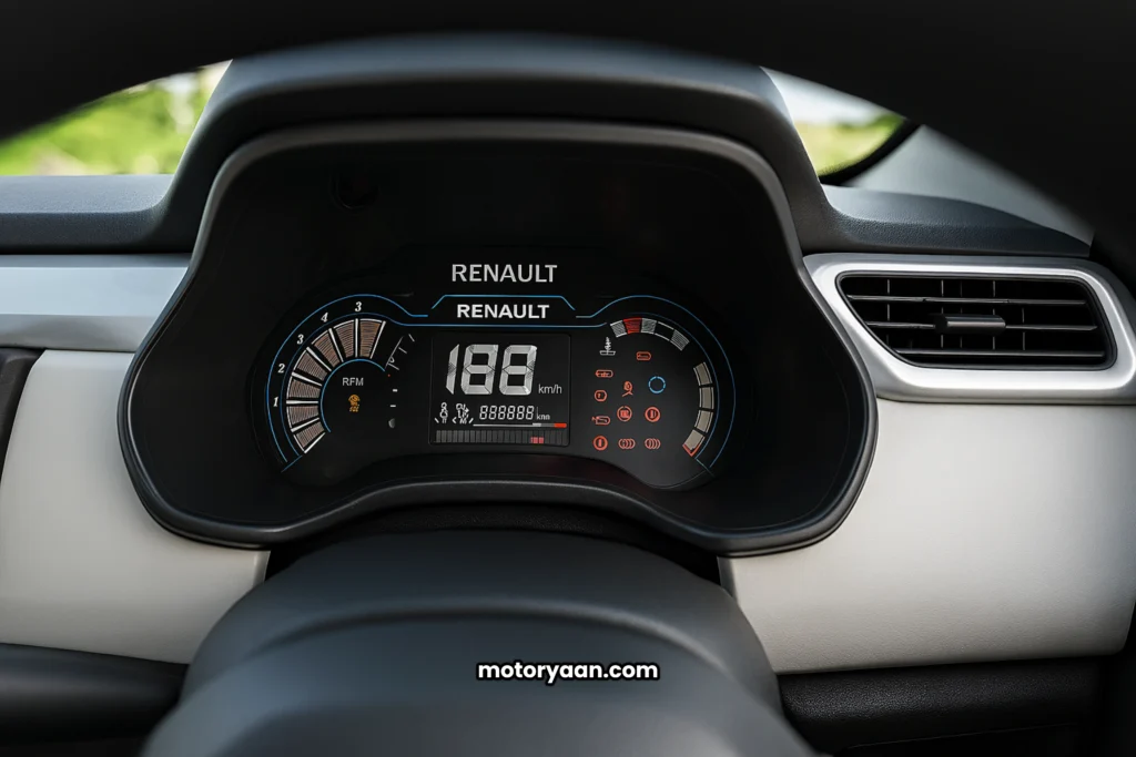 2025 Renault Triber Base Model instrument cluster view