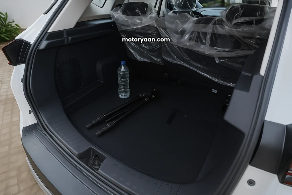 Tata Harrier Pure X variant SUV boot space capacity