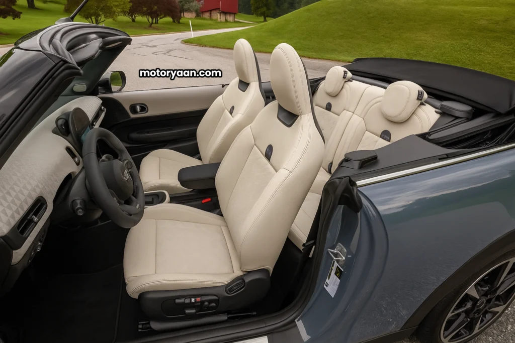 2025 MINI Cooper S Convertible full interior top-down view