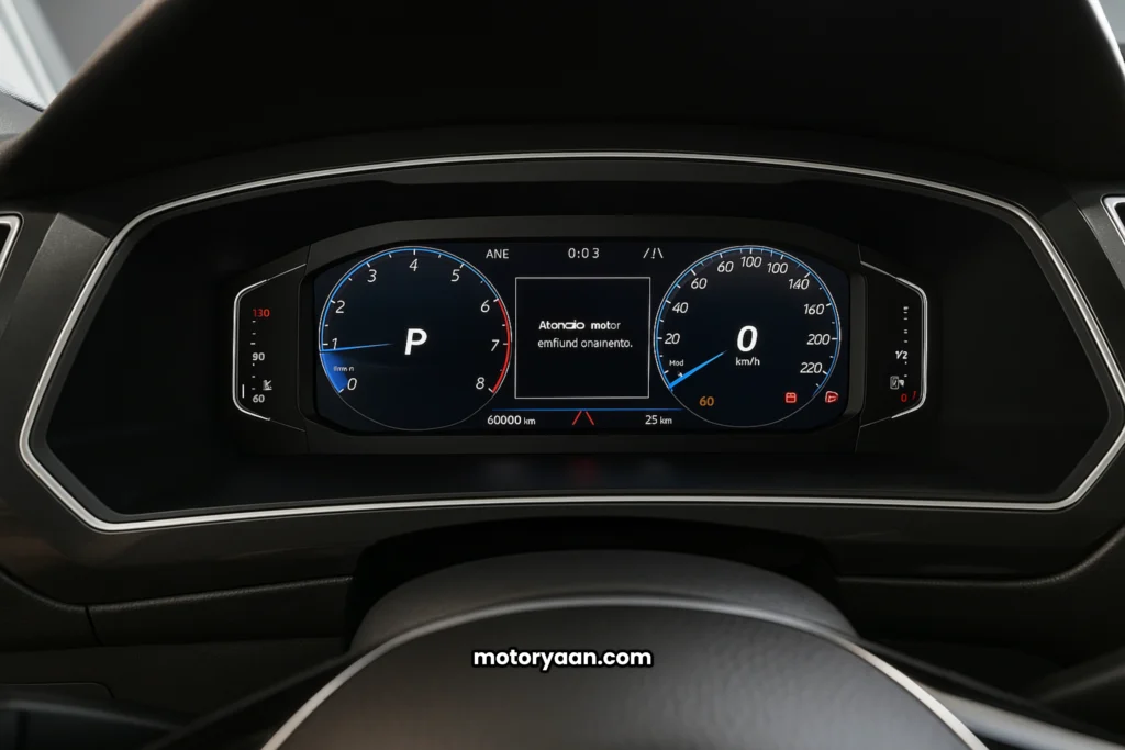 2025 Tiguan R-Line digital instrument cluster with advanced display.