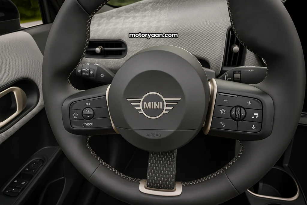 2025 MINI Cooper S Convertible steering wheel close-up