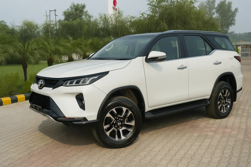 Fortuner Legender Neo Drive front and side profile with alloy wheels and dual-tone finish