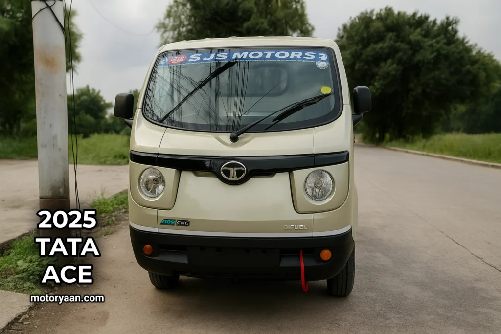 Tata Ace Front Profile Image – White Mini Truck Design