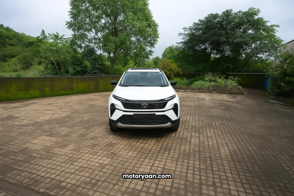 Tata Harrier Pure X variant SUV front profile design