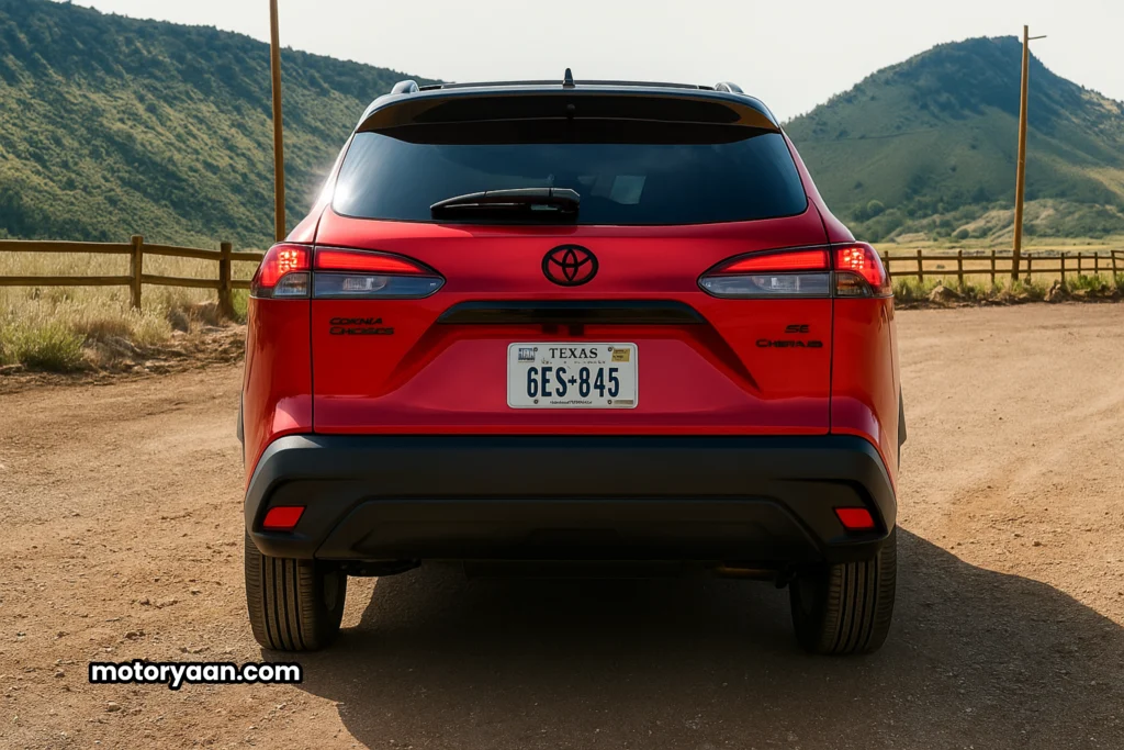 2025 Toyota Corolla Cross Nightshade Rear Profile