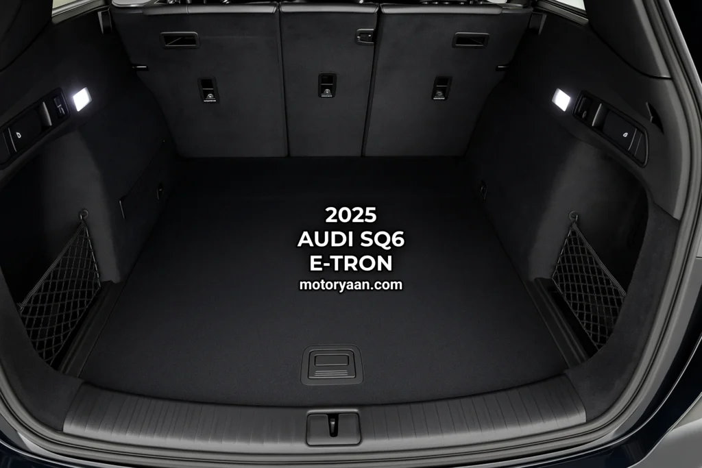 2025 Audi SQ6 e-tron Boot Space and Rear Storage