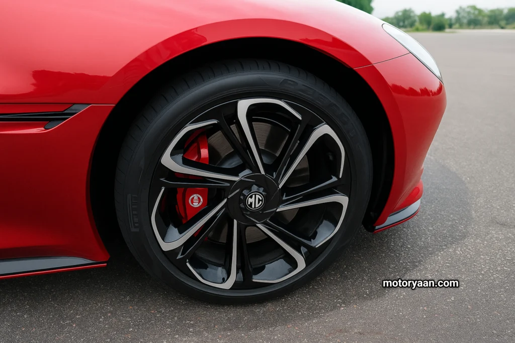 MG Cyberster alloy wheel design with sporty multi-spoke finish