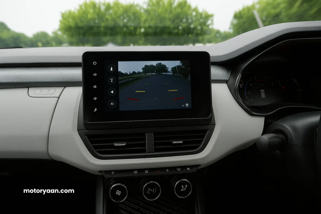 2025 Renault Kiger infotainment system and AC controls